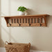 Amish Mission Coat & Cap Mission Shelf - Multiple Sizes - Hobby Hill Woodworking - Solid Oak Amish Shelf - Entryway Shelf 1