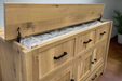 Amish Mission Hide-a-Bed With Drawers - Amish Murphy Bed - Space Saving Bed - Solid QSWO - Position 2