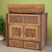 Amish Mission Hide-a-Bed with Drawers - Amish Murphy Bed - Twin Size - Position 1 - Solid Maple