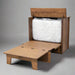 Amish Mission Hide-a-Bed with Drawers - Amish Murphy Bed - Twin Size - Position 4 - Solid Maple