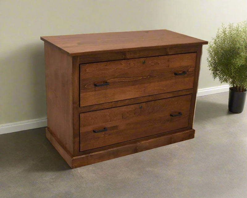 Amish Austin Mission 2-Drawer Lateral File Cabinet (Multiple Sizes) Lateral File Cabinets Farmhouse Mission