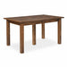Amish Mission Square Leg Table Maple Wood Long Oak Stain Quick Ship Dining Table Front Facing