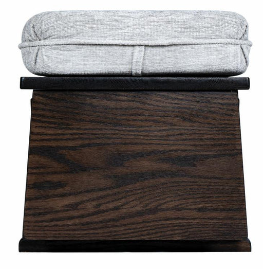 Amish Oak Ottoman Mission Style with Cocoa Stain glider 