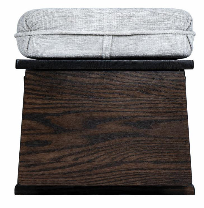 Amish Oak Ottoman Mission Style with Cocoa Stain glider 