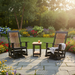Amish Mission Poly Gliders with Swivel and End Table Set
