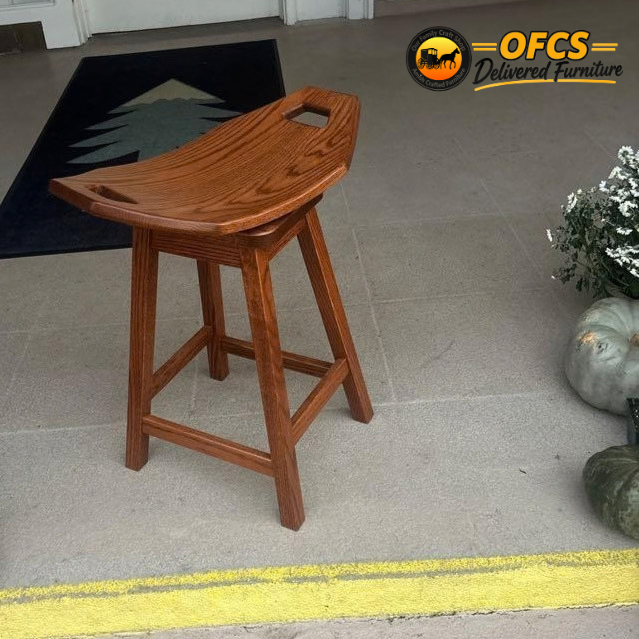 Amish Mission Saddle Bar Stool
