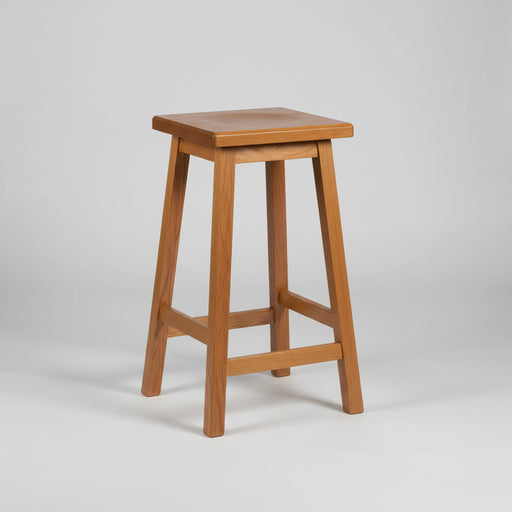 Amish Mission Square Barstool Farmhouse Square Seat Barstool