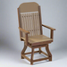 Amish Mission Swivel Dining Chair Rabers Poly Luxcraft Furniture Berlin Gardens