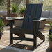 Amish Modern Adirondack Chair in Black Poly Outdoor Furniture Amish