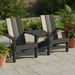 Amish_Modern_Adirondack_Tete-a-Tete Deck and Lounge Poly Set amish outdoor furniture