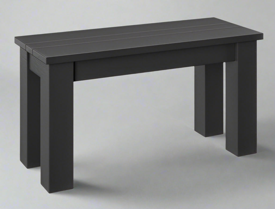 Amish 34" Modern Bench poly outdoor furniture dining set