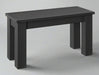 Amish 34" Modern Bench poly outdoor furniture dining set
