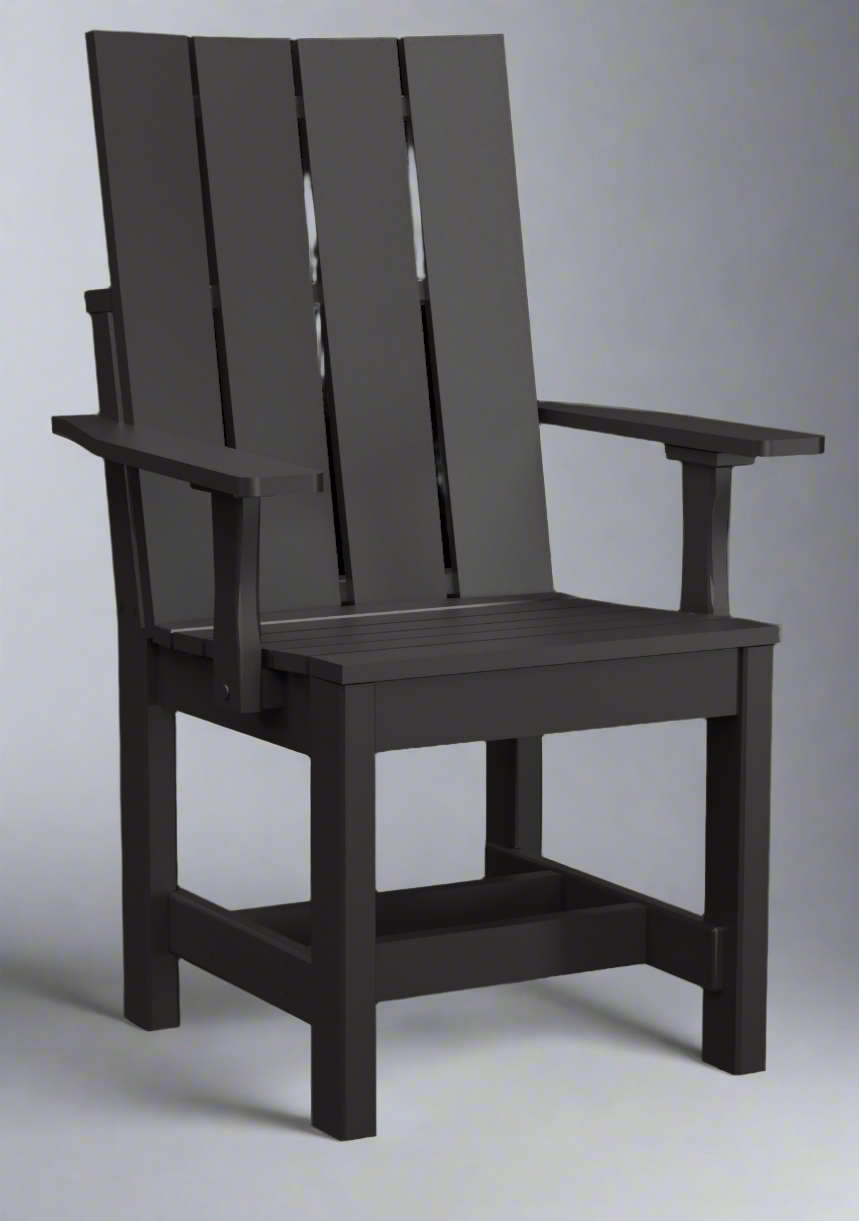 Amish Modern Captain Chair Poly Outdoor Dining Chair