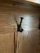 Amish Modern Farmhouse Hall Seat with Hooks Front Facing