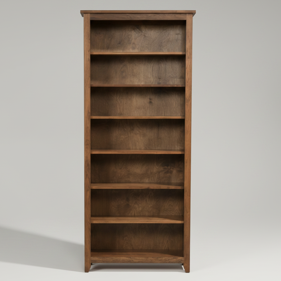 Quick Ship Amish Modern Mission Bookcase 36"x84" Bookcases Mission