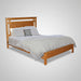 Amish Modern Mission Panel Bed Solid Oak OCS-102 Fruitwood Stain