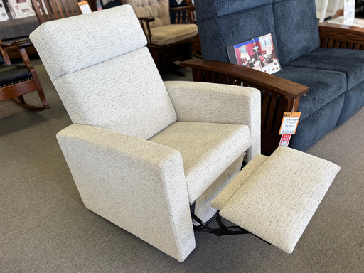 Amish Modern Shaker Swivel Glider Recliner - Millwood Furniture - 93 Modern Shaker - Amish Made Recliner 1