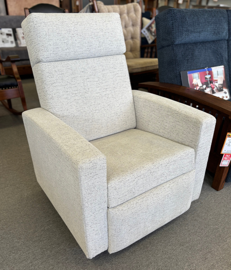 Amish Modern Shaker Swivel Glider Recliner - Millwood Furniture - 93 Modern Shaker - Amish Made Recliner