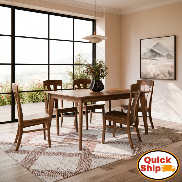 Amish Monica Leg Dining Set - Solid Oak, Hickory, Or Maple - Ready in 3 Days Quick Ship - Sunrise Furniture 2