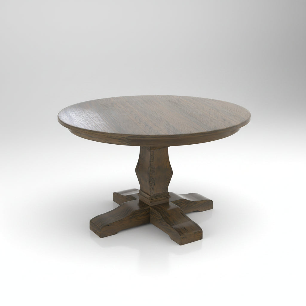 Amish Montana Single Pedestal Table Single Pedestal Tables Farmhouse