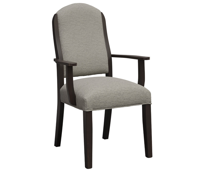 Amish Morgan Fabric Dining Chair - Amish Upholstered Dining Chair - Y&M Chair - Arm Chair