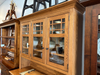 Amish New England 3-Door Hutch - Solid Oak Amish Hutch - OCS-104 Seely Stain 2