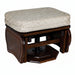 Amish Newport Contemporary Gliding Newport base Ottoman with Oak and Asbury Stain