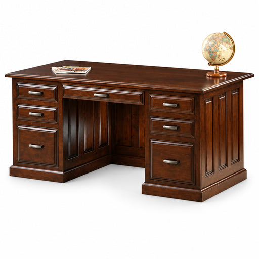 Traditional Elegant Executive Office Desk Cherry Wood