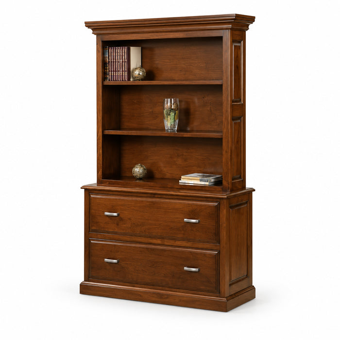 Amish Newport Lateral File w/ Optional Hutch