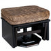 Amish Newport Mission Ottoman Mission style Oak with onyx stain gilding ottoman for rocking chair