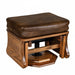 Amish Gliding and Swiveling Newport Stlyle Traditional Ottoman for Rocking Chair and Living Room
