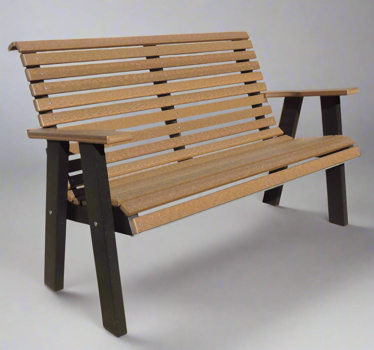 Levi Leisure Rollback Bench Amish Poly Rollback Bench Front Facing