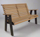 Levi Leisure Rollback Bench Amish Poly Rollback Bench Front Facing