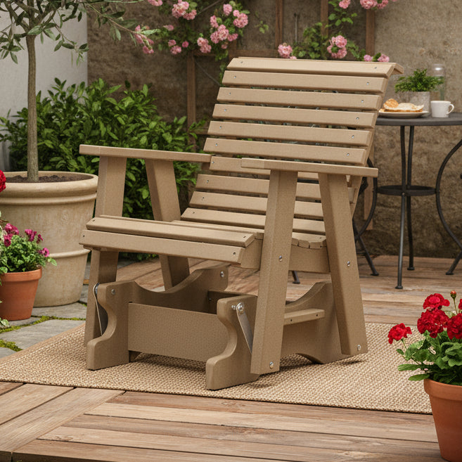 Amish Newport Rollback Glider