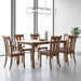 Amish Norwalk Dining Set - Contemporary Amish Dining Set - Natural Brown Maple - Craftsman Leg Dining Table