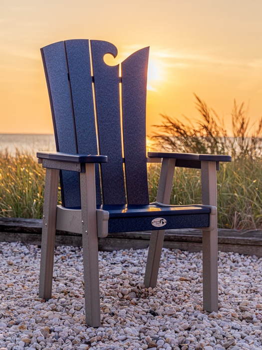 Amish OceanWavz Dining Chair
Amish Made Poly OceanWavz Counter Chair
Patriot Blue on Light Gray
