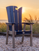 Amish OceanWavz Dining Chair
Amish Made Poly OceanWavz Counter Chair
Patriot Blue on Light Gray