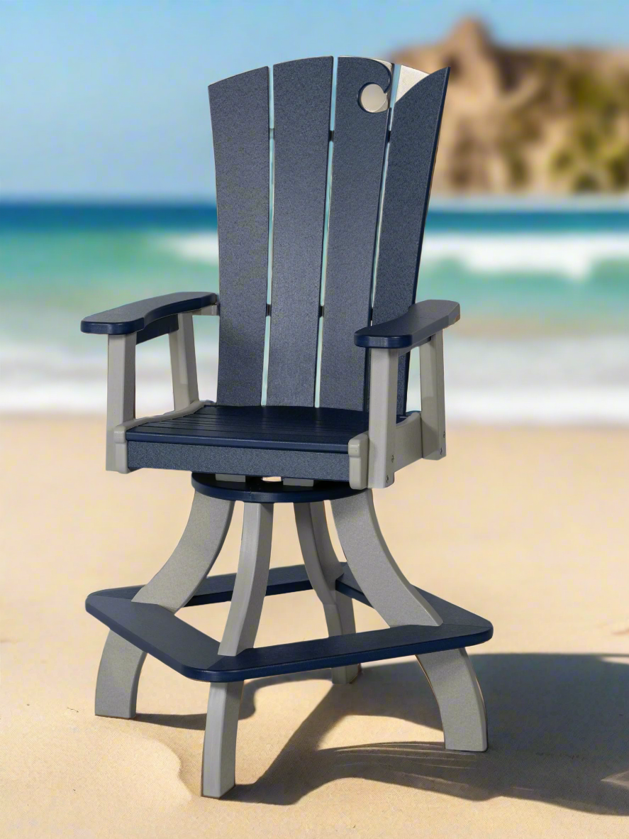 Amish OceanWavz Swivel Chair
Amish Made Poly Swivel Chair
Patriot Blue on Light Gray