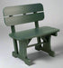Levi Leisure Bench with Back Amish Poly Outdoor 30"  Bench with Back Front Facing