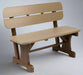 Levi Leisure 42" Bench with Back Amish Poly Outdoor 42" Bench with Back Front Facing