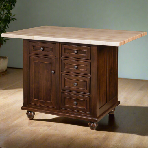 Amish Oceanside 52" Island Kitchen Islands: 50-59" Traditional