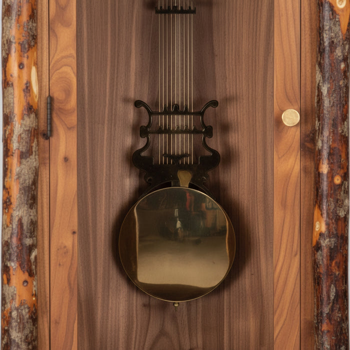 Amish Hickory Log Old Country Grandfather Clock