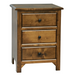 Amish Old World 3-Drawer Nightstand  - J&M Woodworking - Amish Quarter Sawn White Oak Bedroom Set 