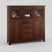 Amish Old World Mission 60" Wide Display Cabinet/Curio Curios Mission