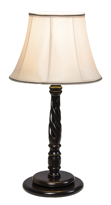 Open Rope Table Lamp Open Rope Desk Lamp Amish Made Front Facing