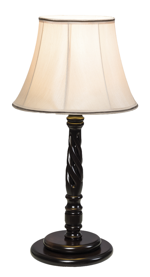 Open Rope Table Lamp Open Rope Desk Lamp Amish Made Front Facing