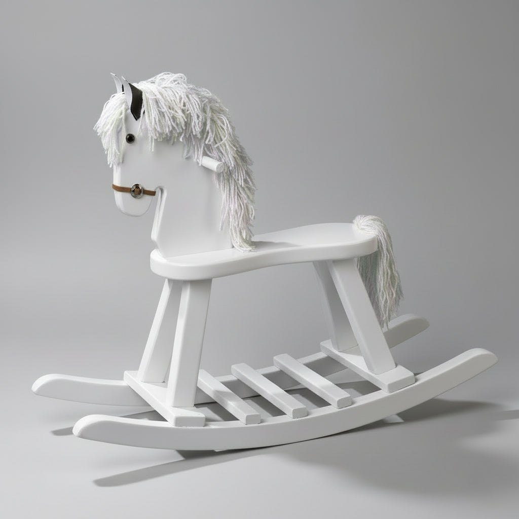 White Rocking Horse Kids Rocking Horse