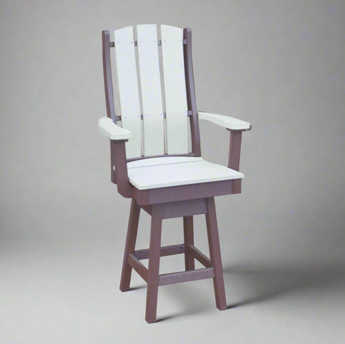 Amish Paradise Swivel-Pub-Arm-Chair_ durable outdoor furniture