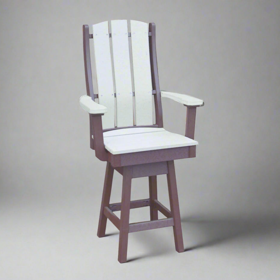 Amish Paradise Swivel-Pub-Arm-Chair_ durable outdoor furniture