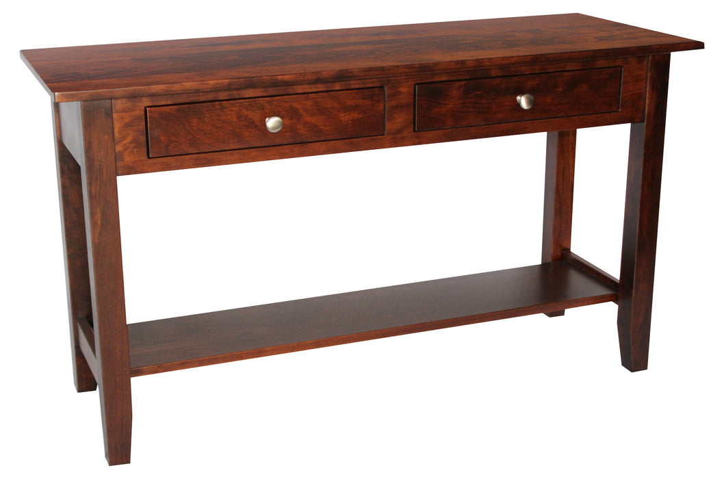Amish Parkview Sofa Table - Amish Contemporary Sofa Table - Solid Chery Sofa Table - Ashery Woodworking